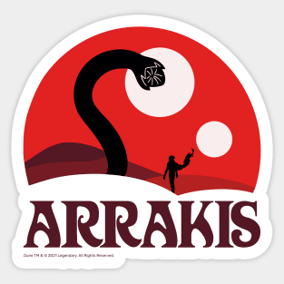 Fear Is The Mind Killer, Red Arrakis Sticker